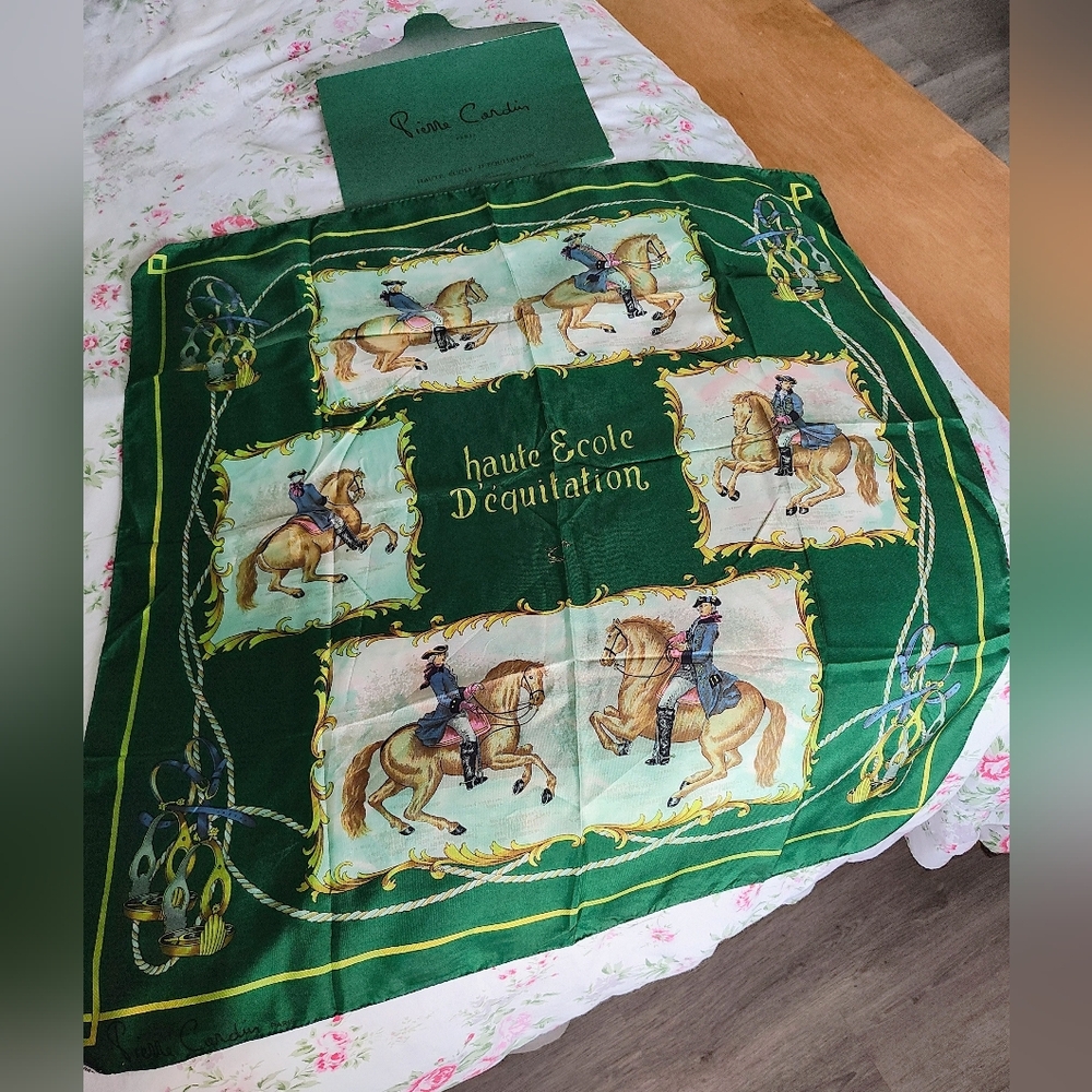 Pierre Cardin limited edition 100% Silk Scarf in Original Packaging